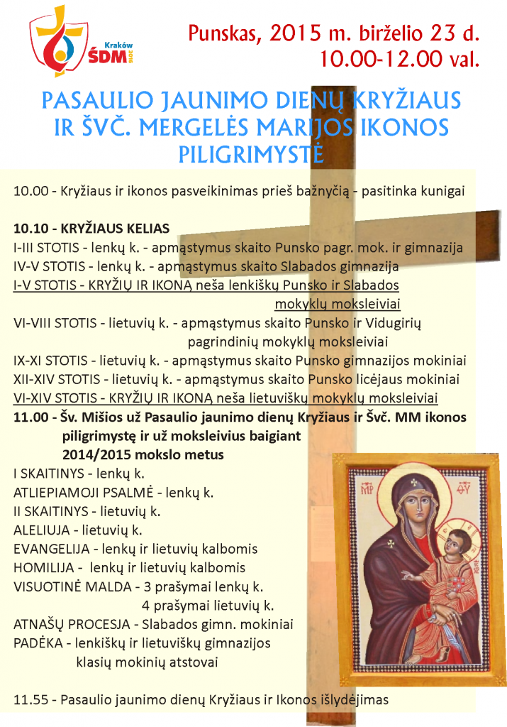 KRYZIAUS IR PAVEIKSLO PEREGRINACIJA_lt