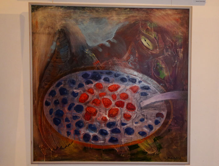 Danutės Garlavičienės „Pienynė“, drobė, aliejus, 2013 m.